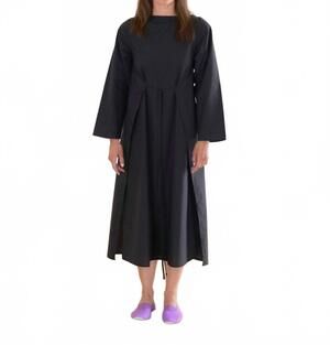 NEW BASERANGE decti long sleeve dress in black